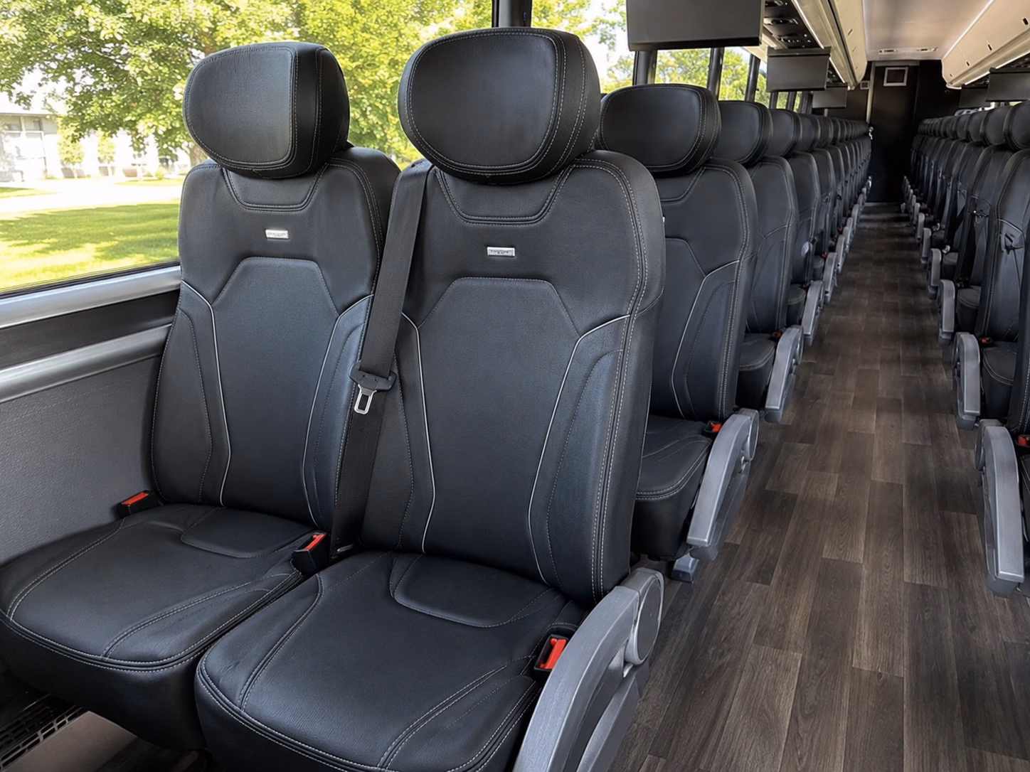 buffalo charter bus services interior