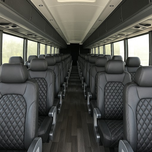 charter bus interior